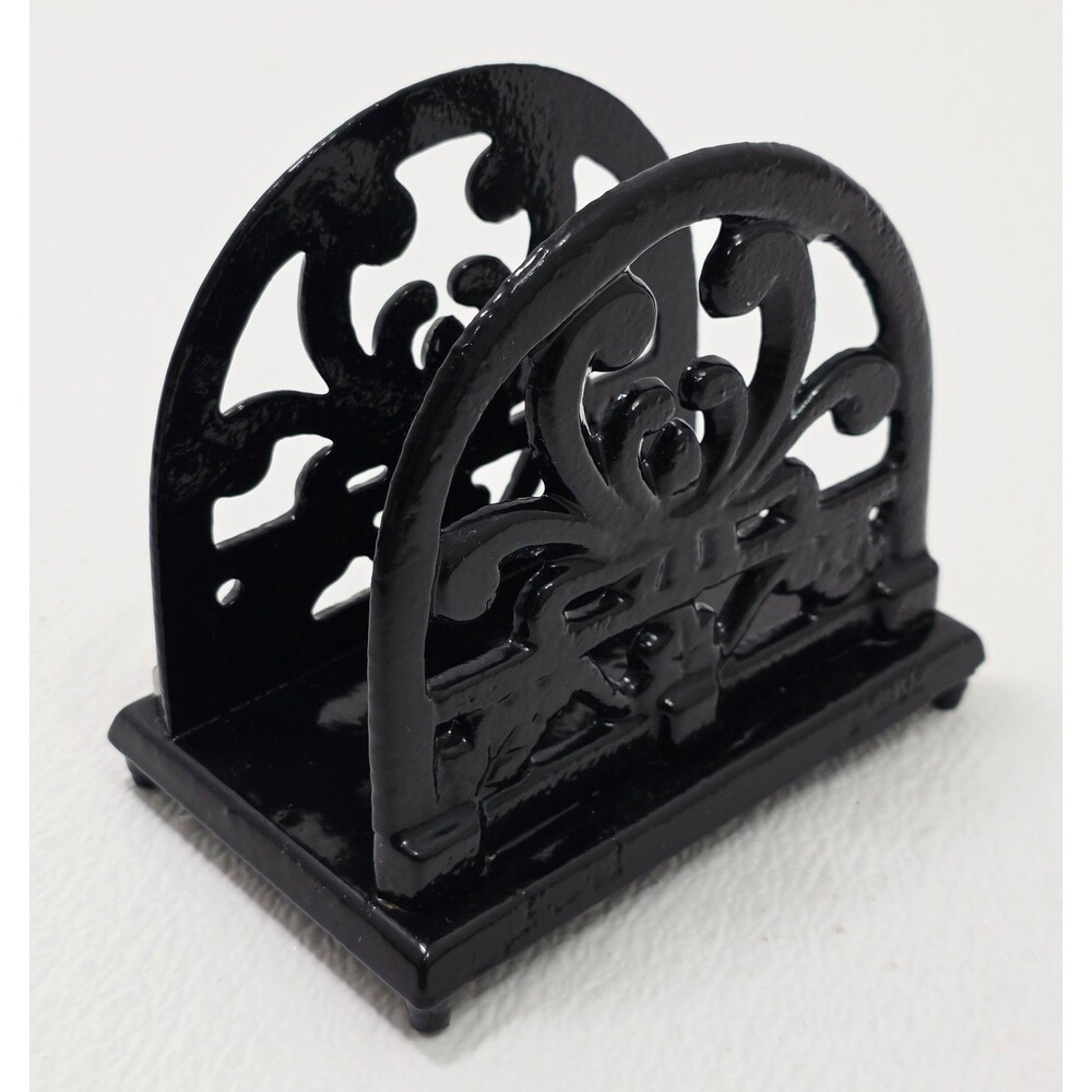 Vintage Metal Napkin Holder, Cast Iron Napkin Holder Tree Organizer for Kitchen